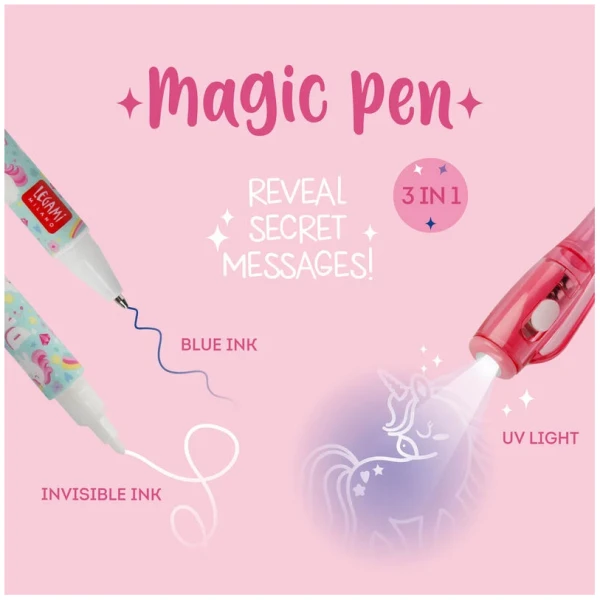 LEGAMI MAGIC PEN WITH INVISIBLE INK - UNICORN
