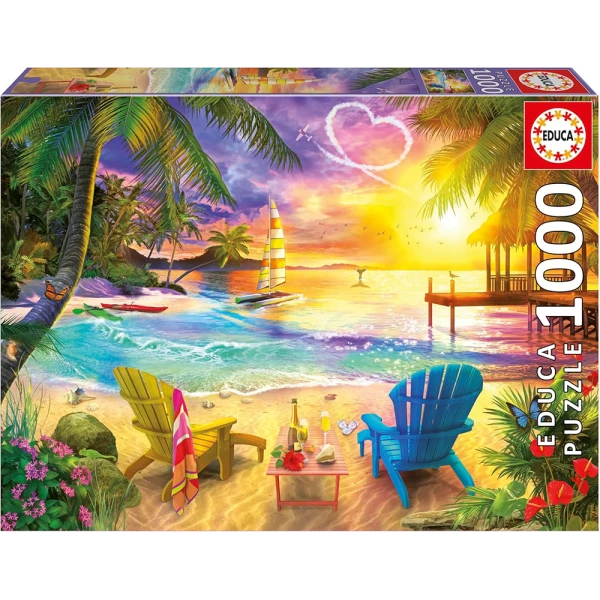 EDUCA ΠΑΖΛ 1000 τεμ. LOVE BEACH
