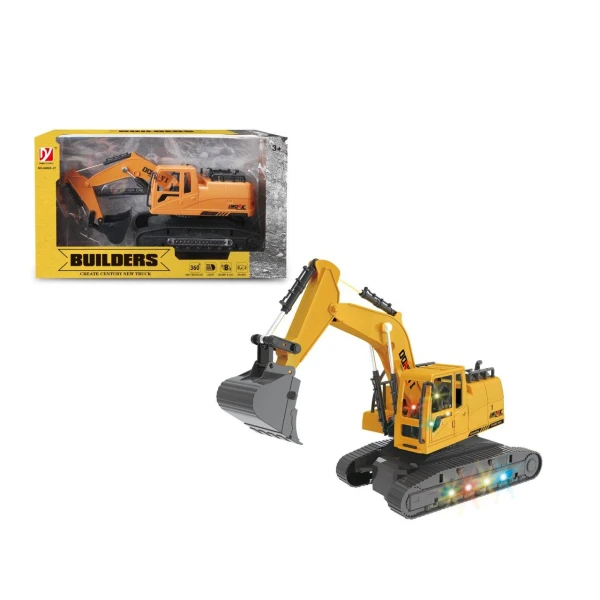 B-O EXCAVATOR WITH LIGHTS & SOUNDS