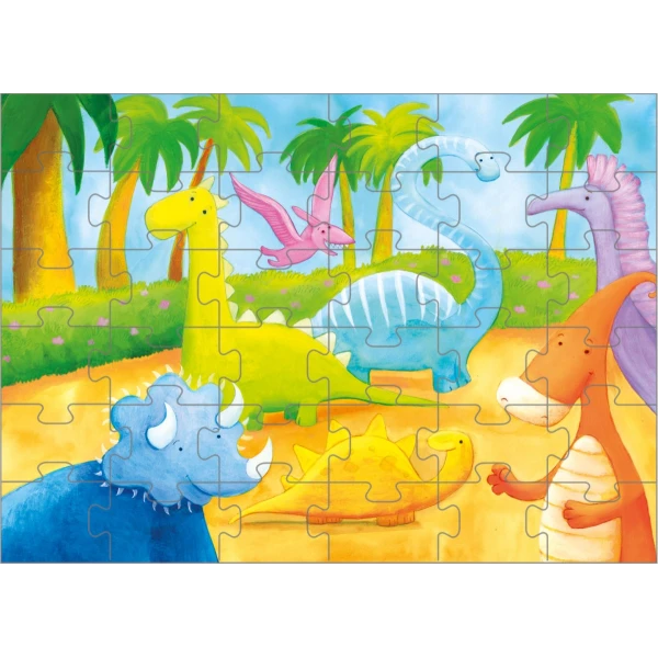 50-50 GAMES PUZZLE DINOSAURS 36 PCS.