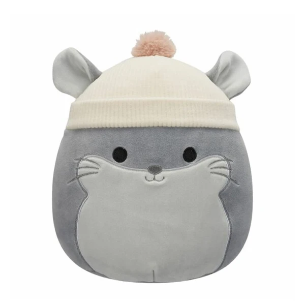 SQUISHMALLOWS PLUSH 19 cm W11 - CAMILO THE GREY CHINCHILLA WITH BEANIE