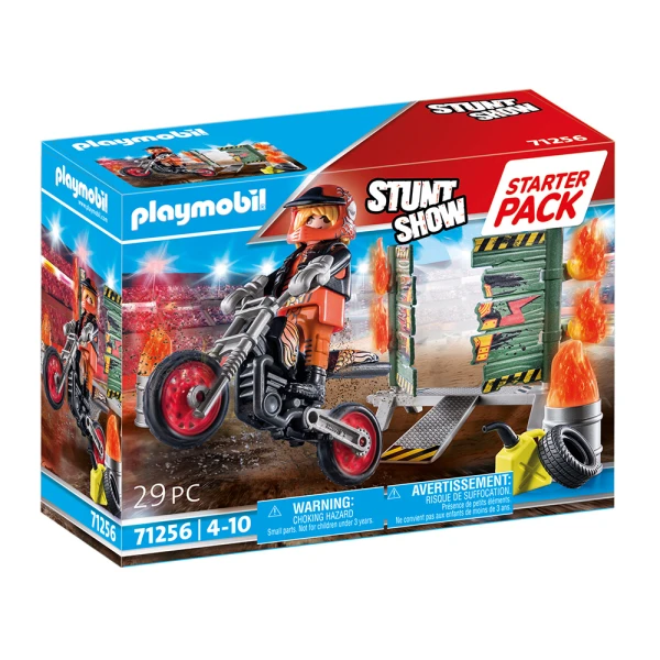 PLAYMOBIL STUNT SHOW STARTER PACK ΑΚΡΟΒΑΤΙΚΑ ΜΕ ΜΗΧΑΝΗ MOTORCROSS