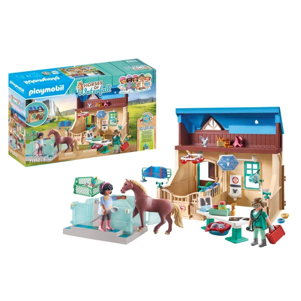 PLAYMOBIL HORSES OF THE WATERFALL RIDING THERAPY AND VETERINARY PRACTICE