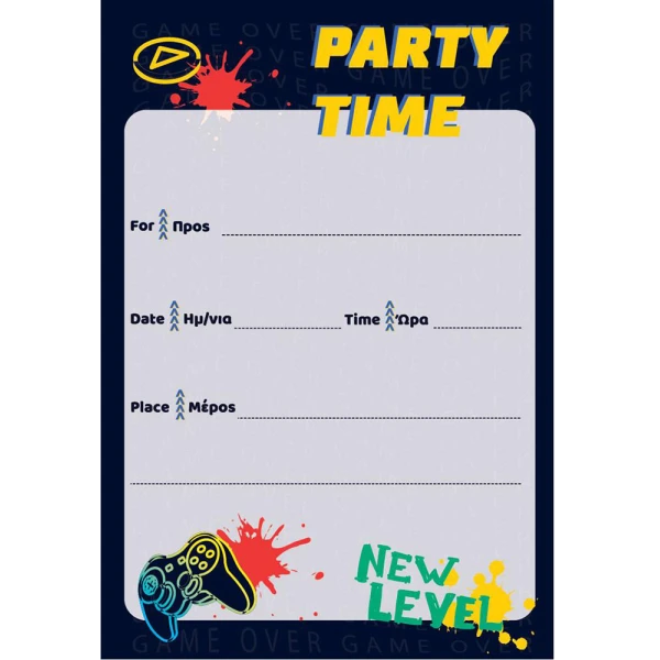 THE LITTLIES PARTY INVITATIONS 6 pcs - 6 DESIGNS