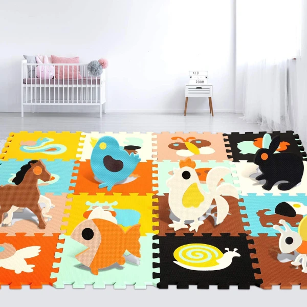 FLOOR PUZZLE 16 pcs. MULTICOLOR