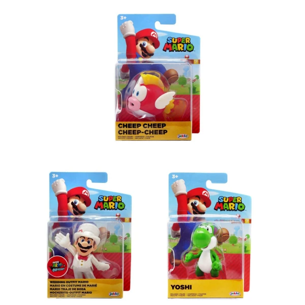 6.5 CM. SUPER MARIO FIGURES - 3 DESIGNS