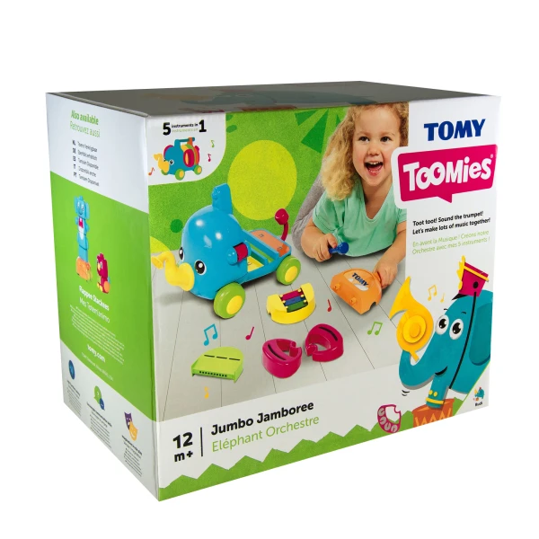 TOMY TOOMIES ΒΡΕΦΙΚΟ ΜΟΥΣΙΚΟ ΠΑΙΧΝΙΔΙ ΕΛΕΦΑΝΤΟΥΛΗΣ ΓΙΑ 12+ ΜΗΝΩΝ
