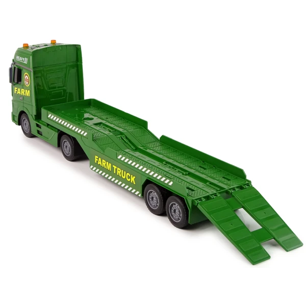 2 TRACTORS TRANSPORT TRUCK WITH SOUNDS AND LIGHTS
