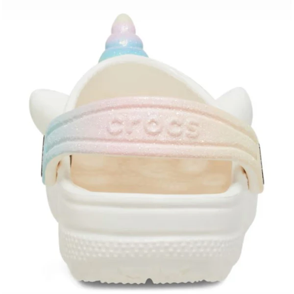 CROCS TODDLERS CLASSIC CLOG I AM RAINBOW UNICORN CHALK