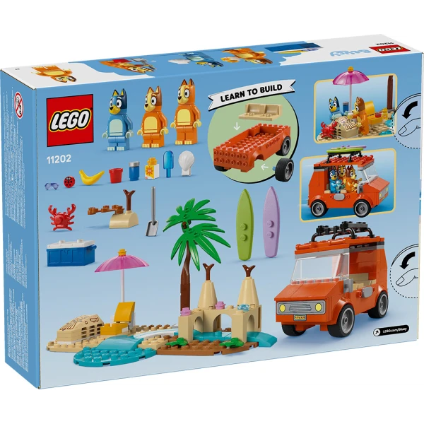 LEGO® BLUEY BEACH & FAMILY CAR TRIP