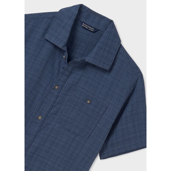 MAYORAL SHIRT SHORT SLEEVES RELAXED BLUE DARK