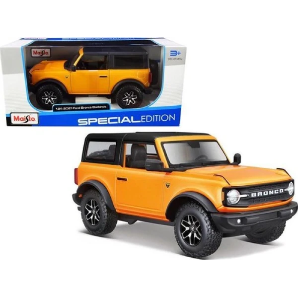 MAISTO 1:24 SPECIAL EDITION 2021 FORD BRONCO BADLANDS ORANGE