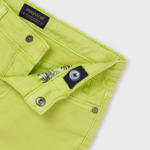 MAYORAL BERMUDA DENIM YELLOW-GREEN