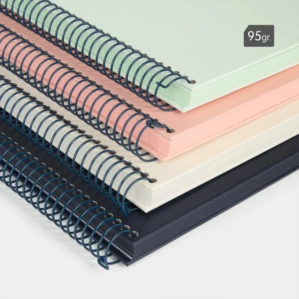 MILAN A4 SPIRAL NOTEBOOK 80 SHEETS COLLECTION GREEN
