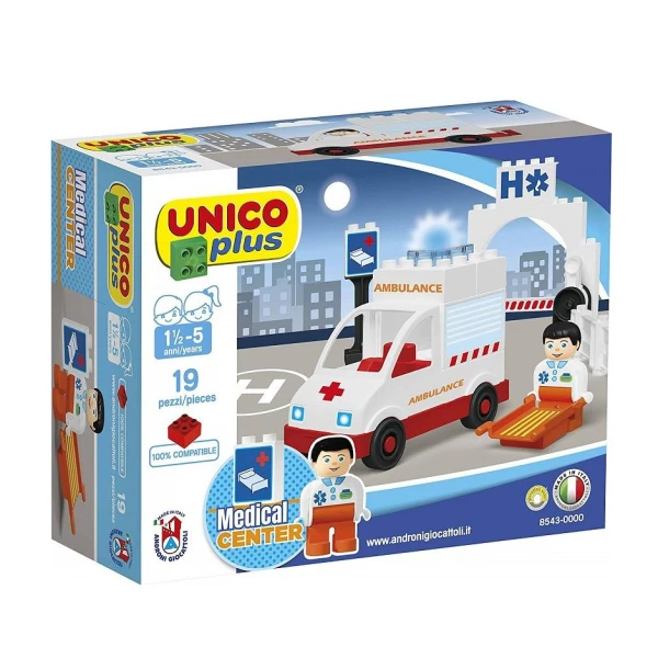 UNICO PLUS BRICKS AMBULANCE 19 pcs