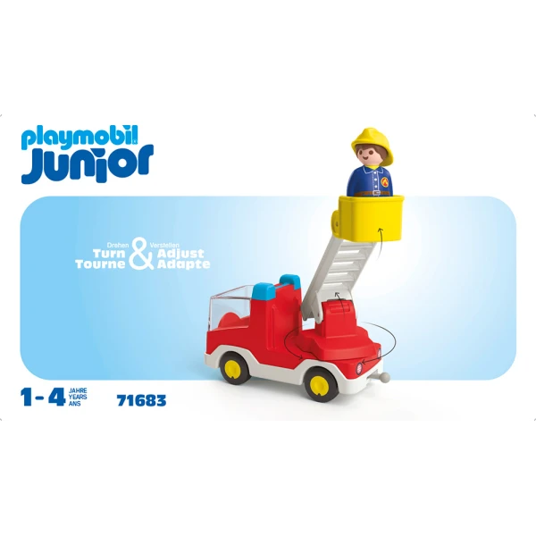 PLAYMOBIL JUNIOR LADDER UNIT FIRE TRUCK