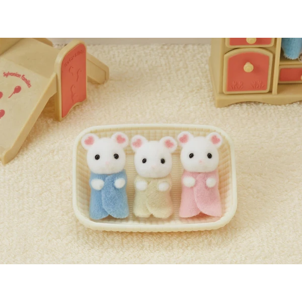 THE SYLVANIAN FAMILIES ΤΡΙΔΥΜΑ ΜΩΡΑ MARSHMALLOW MOUSE 5337