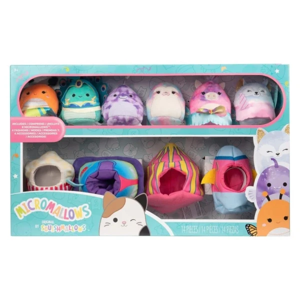 MICROMALLOWS - ΣΕΤ ΠΑΙΧΝΙΔΙΟΥ 10 τεμ. ΛΟΥΤΡΙΝΑ 6εκ. SQUISHMALLOWS & ΑΞΕΣΟΥΑΡ - CARNIVAL TIME