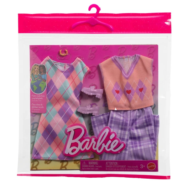 BARBIE FASHIONS - SET OF 2 - PLAID