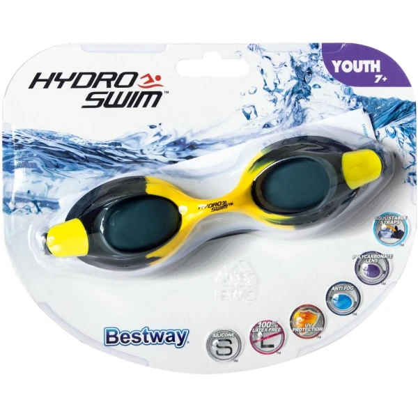 BESTWAY ΓΥΑΛΑΚΙΑ ΘΑΛΑΣΣΗΣ HYDRO-SWIM OCEAN CREST - ΜΑΥΡΟ/ΚΙΤΡΙΝΟ