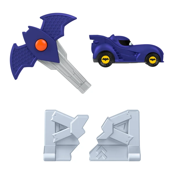 FISHER PRICE BATWHEELS ΟΧΗΜΑ ΜΕ ΑΞΕΣΟΥΑΡ - KEY CAR RACER BAM THE BATMOBILE