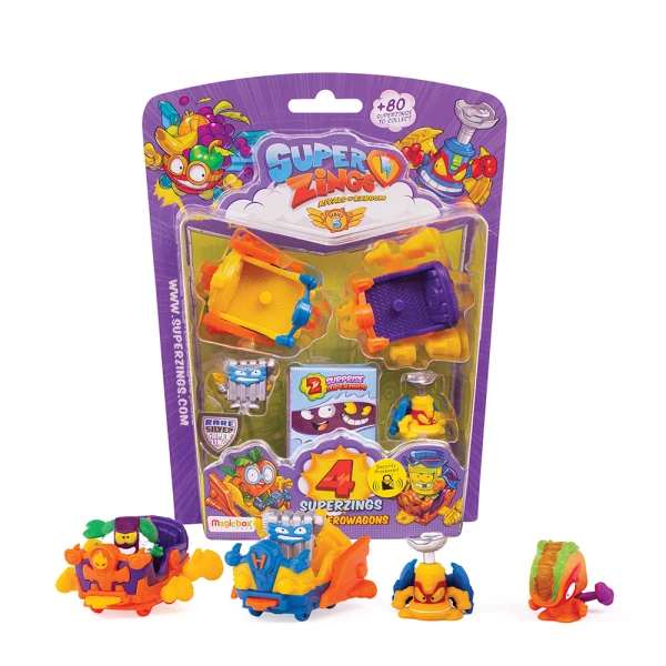 SUPERZINGS SERIES 5 BLISTER 4 FIRUGES WITH ACCESSORIES FOR 3+ YEARS - 12 DESIGNS