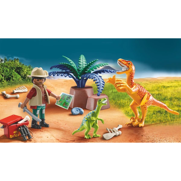 PLAYMOBIL DINOS - MAXI ΒΑΛΙΤΣΑΚΙ ΕΞΕΡΕΥΝΗΤΗΣ ΚΑΙ ΔΕΙΝΟΣΑΥΡΟΙ