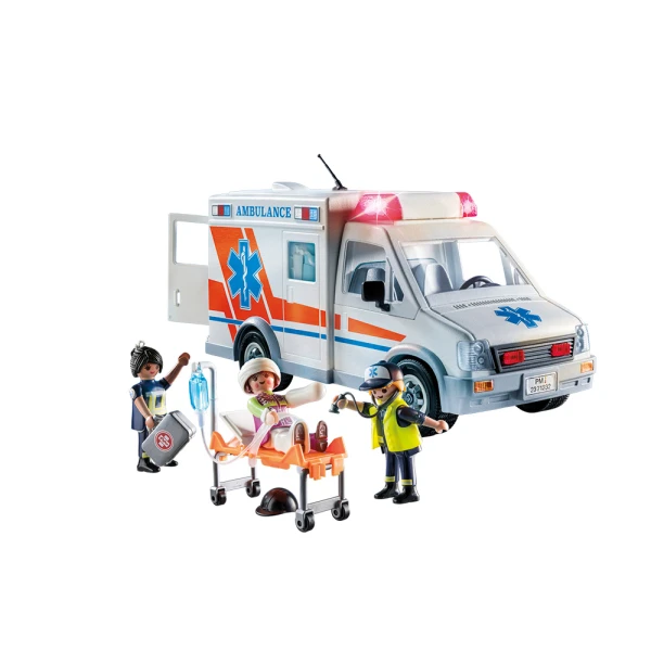 PLAYMOBIL CITY ACTION ΑΣΘΕΝΟΦΟΡΟ ΜΕ ΔΙΑΣΩΣΤΕΣ 