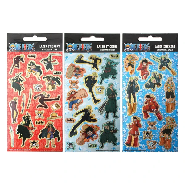LASER STICKERS ONE PIECE - 3 DESIGNS