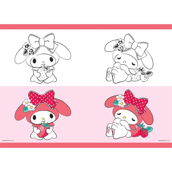 STAPLED NOTEBOOK 17X25 cm 40 SHEETS MY MELODY - 2 DESIGNS