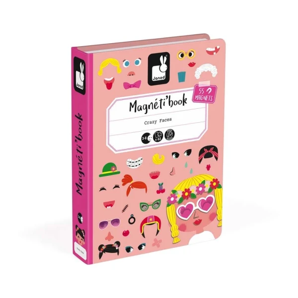 JANOD MAGNETIC BOOK GIRLS FUNNY FACES