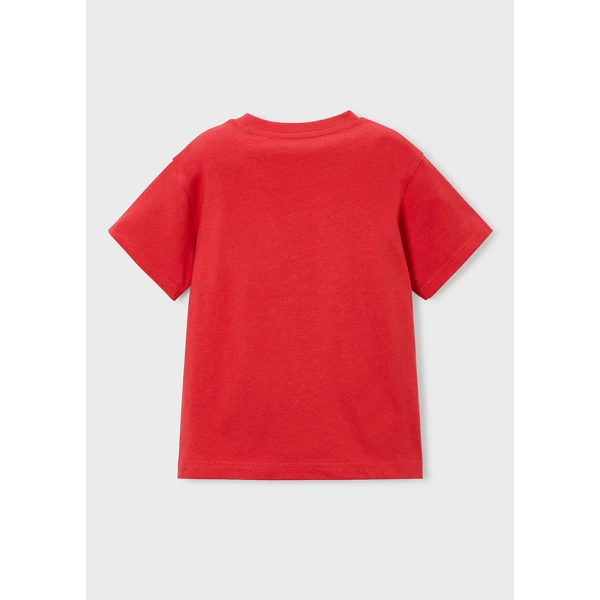 MAYORAL BLOUSE SHORT SLEEVES ROBOT RED 