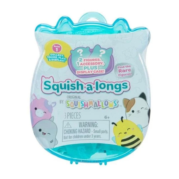 SQUISHMALLOWS SQUISH-A-LONGS ΚΑΨΟΥΛΑ ΕΚΠΛΗΞΗ ΜΕ 2 ΦΙΓΟΥΡΕΣ