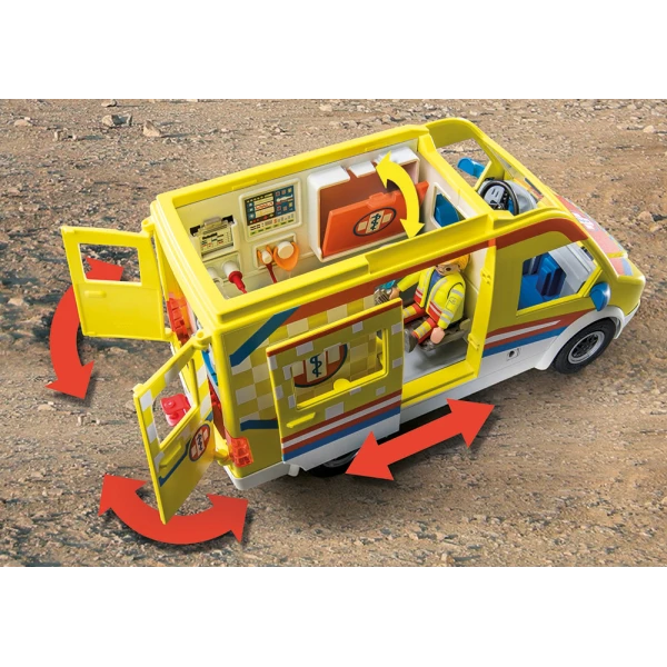 PLAYMOBIL CITY LIFE AMBULANCE WITH RESCUERS