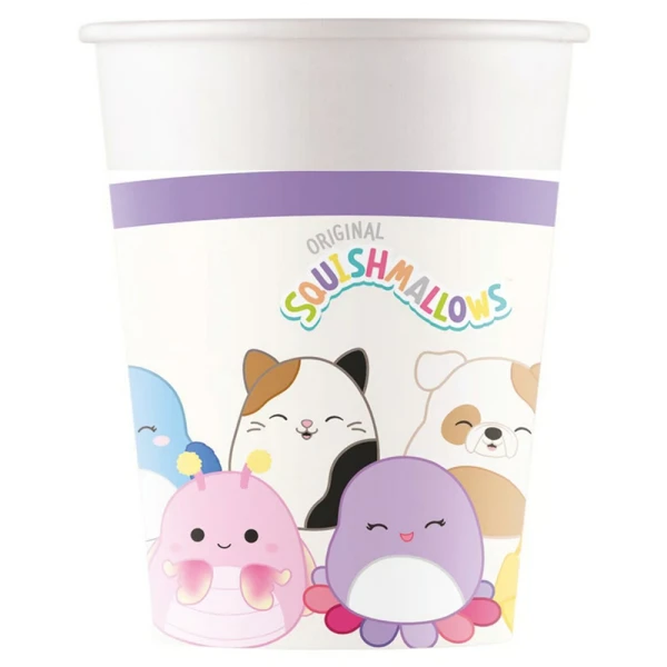 ΧΑΡΤΙΝΑ FSC ΠΟΤΗΡΙΑ 200ml 8 τεμ. SQUISHMALLOWS 