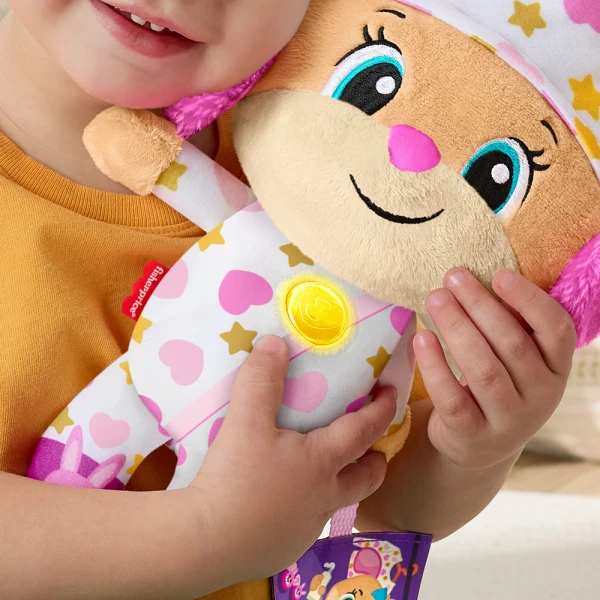 FISHER PRICE LAUGH & LEARN EDUCATIONAL PUPPY SWEET HUG PINK