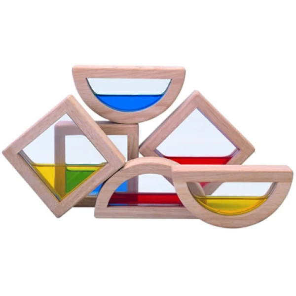 ΞΥΛΙΝΟ ΠΑΙΧΝΙΔΙ PLAN TOYS  WATER BLOCKS-ΟΙΚΟΔΟΜΙΚΟ ΥΛΙΚΟ ΜΕ ΝΕΡΟ