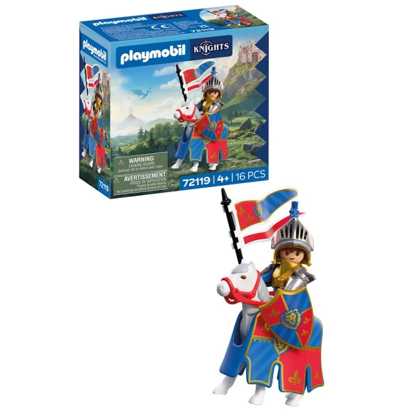 PLAYMOBIL KNIGHTS LION KNIGHT LEADER WITH HORSE