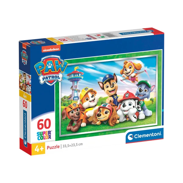CLEMENTONI KIDS PUZZLE SUPER COLOR 60 PCS PAW PATROL