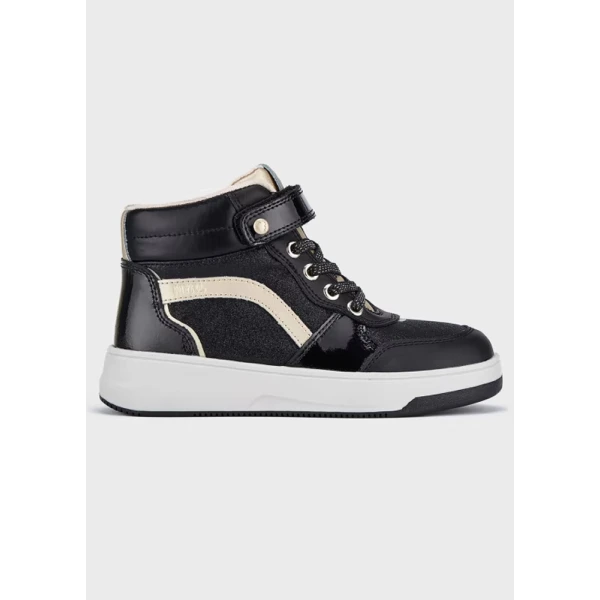MAYORAL ANKLE BOOT FASHION BLACK-GOLD
