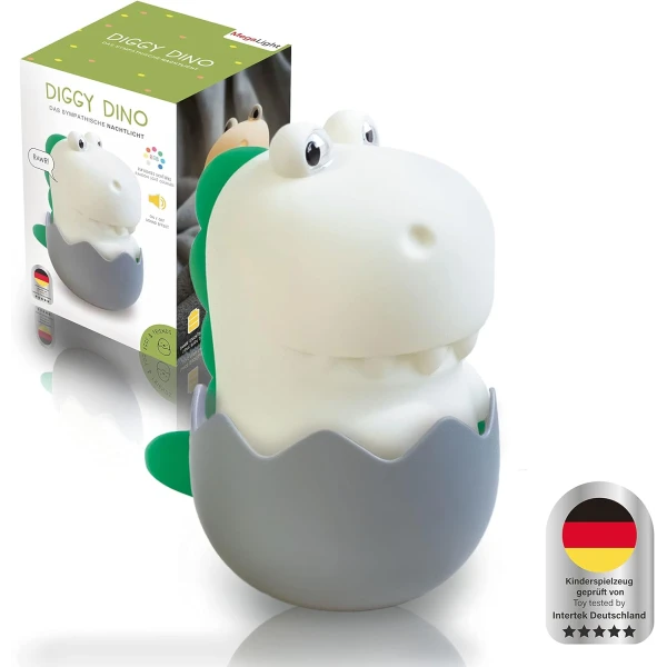 MEGA LIGHT KIDS DECORATIVE WHITE LAMP - DIGGY DINO
