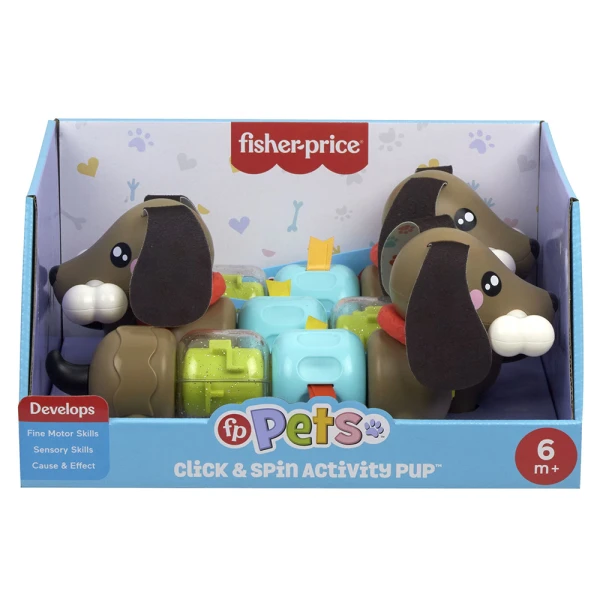 FISHER PRICE CLICK & SPIN ΣΚΥΛΑΚΙ ΔΡΑΣΤΗΡΙΟΤΗΤΩΝ 