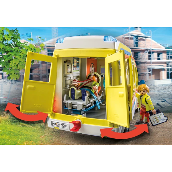 PLAYMOBIL CITY LIFE AMBULANCE WITH RESCUERS