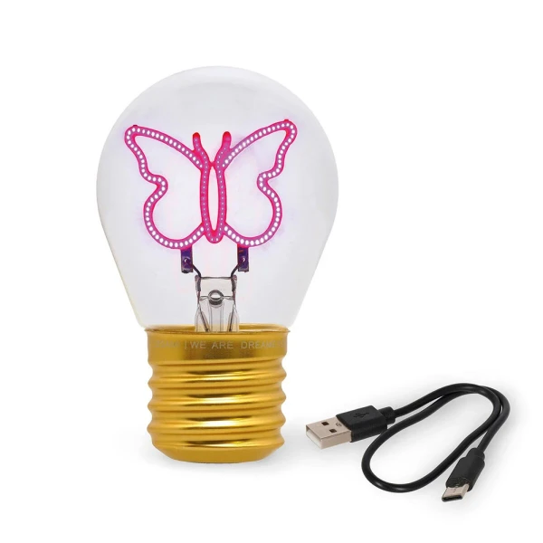 LEGAMI ΕΠΙΤΡΑΠΕΖΙΟ ΦΩΤΙΣΤΙΚΟ ΣΧΗΜΑ ΛΑΜΠΑ BULB FICTION - BUTTERFLY