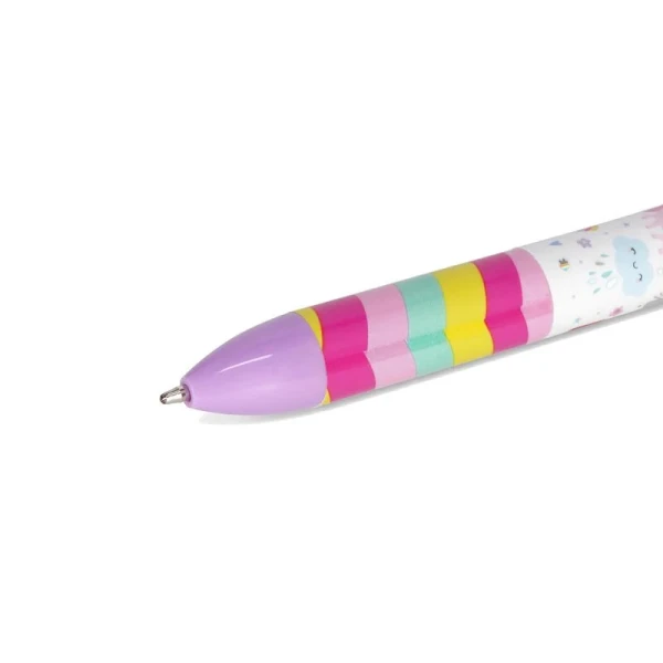 LEGAMI 2 COLOUR BALLPOINT PEN CLICK & CLACK UNICORN