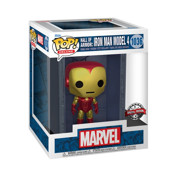 FUNKO POP! ΦΙΓΟΥΡΑ ΒΙΝΥΛΙΟΥ DELUXE MARVEL HALL OF ARMOR IRON MAN MODEL 4 1036