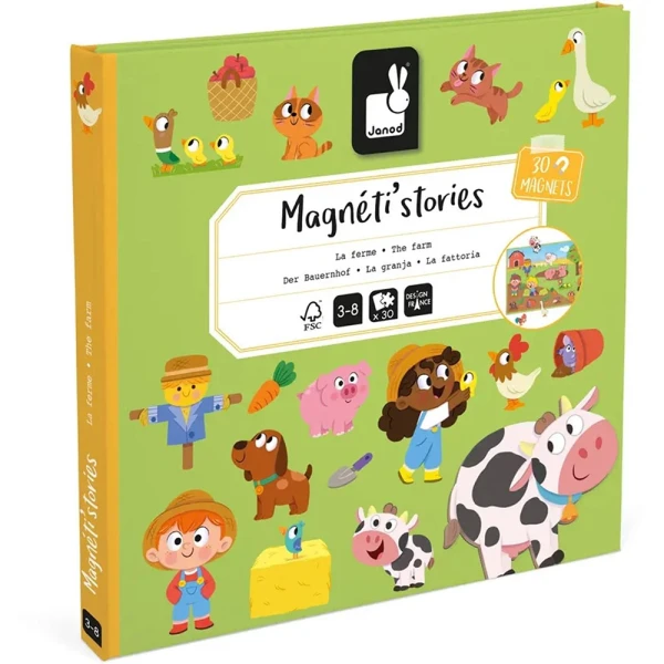JANOD MAGNETIC BOOK THE FARM STORIES FOR 3+