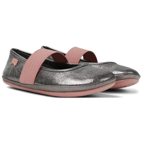 CAMPER KIDS SHOES GIRL No 28-34 BALLERINA SILVER/PINK