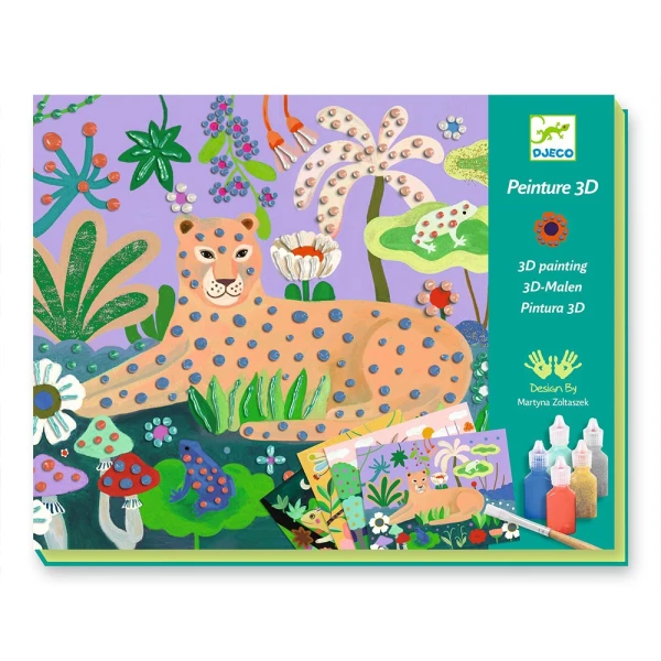 DJECO I DRAW 3D PICTURES TROPICAL SCENERY