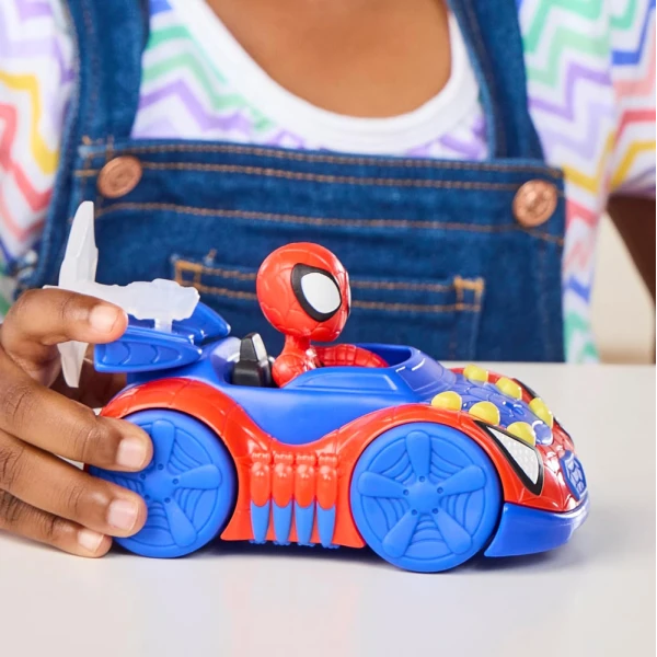 SPIDEY AND HIS AMAZING FRIENDS SPIDEY WEB CRAWLER VEHICLE AND FIGURE